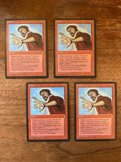 Panic x4 NM+ NEVER PLAYED MTG Ice Age Magic 4x 1995 VINTAGE FAST SHIPPING - Image 1