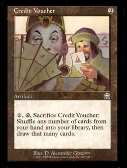 Credit Voucher LP Light Play Mercadian Masques MTG [8775] - Image 1