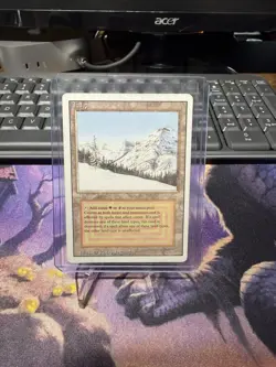 MTG Magic the Gathering Taiga Revised Edition Dual Land - MP Moderately Played - Image 1
