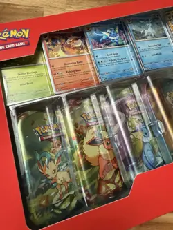 PokemonTCG Prismatic Evolutions Costco 8 Mini-Tin Bundle w Promo Cards (In Hand) - Image 2