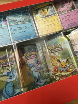 PokemonTCG Prismatic Evolutions Costco 8 Mini-Tin Bundle w Promo Cards (In Hand) - Image 3