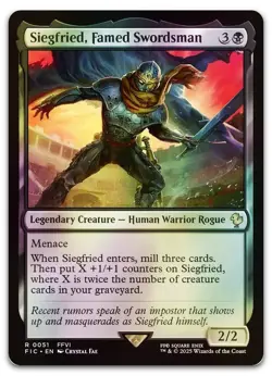 Siegfried, Famed Swordsman (Surge Foil) #51 (NM) Final Fantasy FIC Magic MTG - Image 1