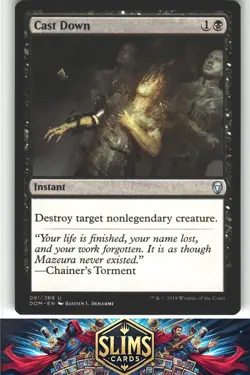 Cast Down - Dominaria - MTG - Uncommon - #81 - NM - Image 1