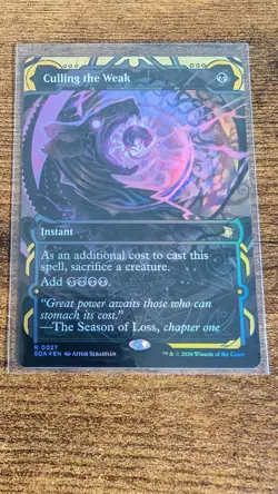 Culling the Weak Secrets of Strixhaven: Mystical Archive Foil Borderless MTG #27 - Image 1
