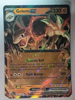 Golem ex 076/165 Double Rare 151 Pokemon Lightly Played - Image 1