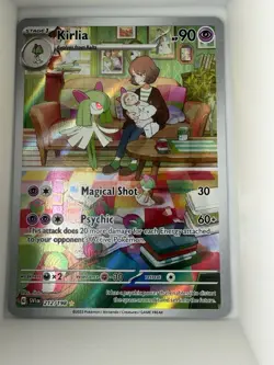 Pokemon TCG Kirlia Scarlet & Violet Base Set Holo Illustration Rare Card 212/198 - Image 1