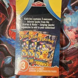 Pokemon Surging Sparks Hanger Box - 3x Booster Packs 1x Journey Together Sealed - Image 2