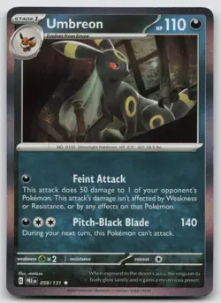 Umbreon 059/131 Holo Rare Prismatic Evolutions Pokemon Holo NM - Image 1