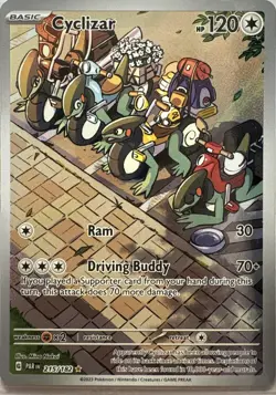 Cyclizar Illustration Rare Paradox Rift 215/182 Pokemon Near Mint - Image 1