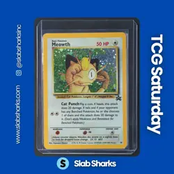 1999 POKEMON WIZARDS BLACK STAR GAME BOY PROMO #10 MEOWTH - Image 1