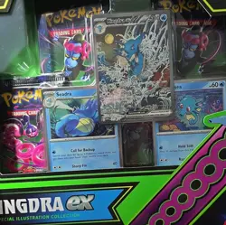 Pokemon TCG Scarlet & Violet—Shrouded Fable Kingdra ex Special Illustration Box - Image 2