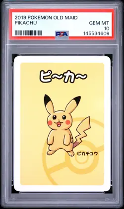 2019 POKEMON OLD MAID PIKACHU PSA 10 - Image 1