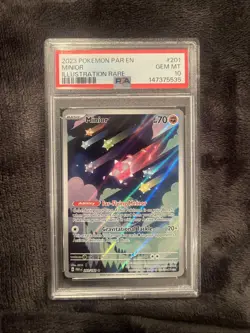 2023 POKEMON PAR EN-PARADOX RIFT ILLUSTRATION RARE #201 MINIOR PSA 10 - Image 1