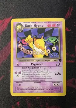 2000 Pokemon Team Rocket Dark Hypno 26/82 Unlimited - Image 1