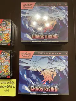 Pokemon Chaos Rising 2 ETBs & 2 Booster Bundles BRAND NEW IN HAND - Image 3