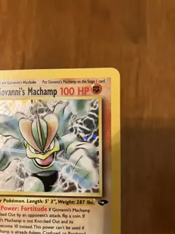 Pokemon TCG Gym Challenge #6/132 Giovanni's Machamp Holo - Image 4