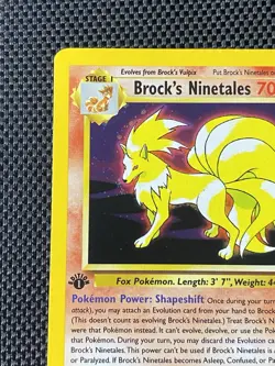 2000 Pokemon Gym Challenge 1st Edition #3/132 Brock's Ninetales Holo Rare - Image 2