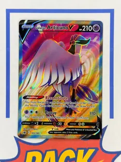 Galarian Articuno V Full Art Ultra Rare Chilling Reign Pokemon TCG 169/198 - Image 1
