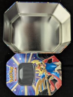 Pokemon Slashing Legends EMPTY TIN Zacian EX Artwork - Image 2