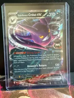 Pokemon TCG Team Rockets Crobat EX 122/182, Destined Rivals - Image 1