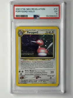 2001 Pokemon Neo Revelation #12 Porygon2 Holo PSA 5 - Image 1