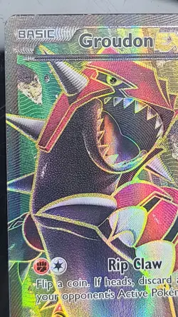 Groudon EX (150 Full Art) Ultra Rare Holo 150/160 LP Pokemon TCG - Image 2