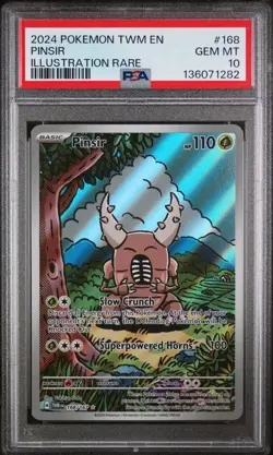 Pinsir 168/167 Sv06: Twilight Masquerade Holo PSA 10 Gem Mint Pokemon TCG - Image 1