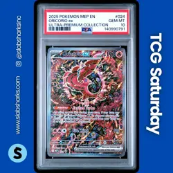 2025 POKEMON MEP BLACK STAR PROMO #024 ORICORIO EX ULTRA-PREMIUM COLL. PSA 10 - Image 1