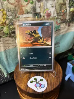 Pokemon TCG - Sandile (Reverse Holo) - Phantasmal Flames - 64/94 - Common - Image 1