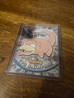 2000 Topps Pokemon Slowpoke #79 Silver Foil Blue Logo 1st Print Series 2 NM - Image 1
