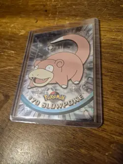 2000 Topps Pokemon Slowpoke #79 Silver Foil Blue Logo 1st Print Series 2 NM - Image 2