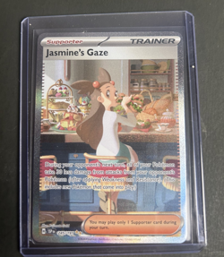 Pokemon TCG Jasmine's Gaze Full Art Holo 245/191 Trainer Surging Sparks - Image 1