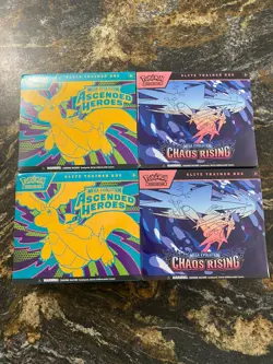 Pokemon Mega Evolution Ascended Heroes Chaos Rising ETB Factory Sealed X2 - Image 1
