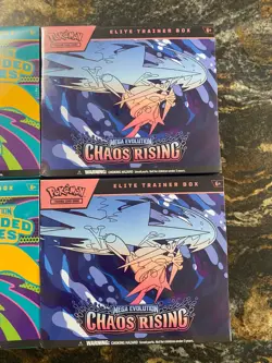 Pokemon Mega Evolution Ascended Heroes Chaos Rising ETB Factory Sealed X2 - Image 3