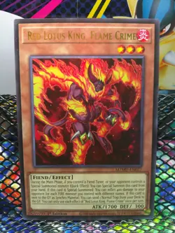 Red Lotus King, Flame Crime 1st Edition Ultra Rare MZMU-EN077 Yu-Gi-Oh! - Image 1