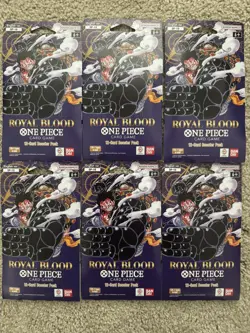 One Piece OP-10 Royal Blood Sleeved Booster Pack Lot Of 6 - Image 1