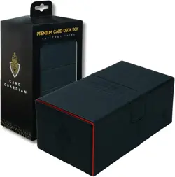 Premium Double Deck Box - Black - Stores 200+ Cards - Perfect for TCG Games - Image 3