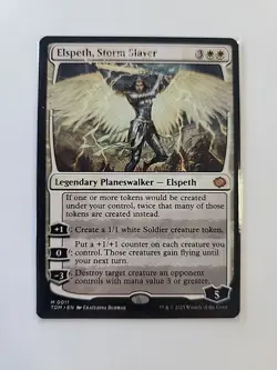 MTG Elspeth, Storm Slayer Tarkir: Dragonstorm Regular Mythic 11 English NM - Image 1