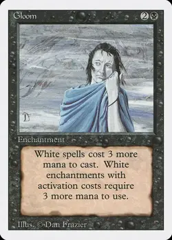 Gloom 1x MtG Revised SP/NM - Image 1