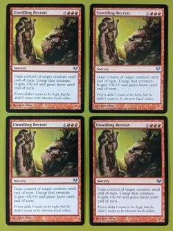 Unwilling Recruit x4 Eventide 4x Playset Magic the Gathering MTG - Image 1