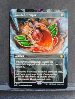 Amulet of Vigor (Borderless); Commander: the Lost Caverns of Ixalan - Image 1