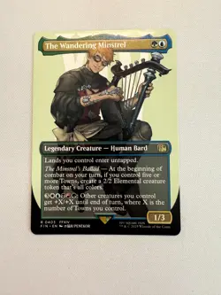 The Wandering Minstrel (Borderless) - MTG FINAL FANTASY (FIN) #403 NM - Image 1