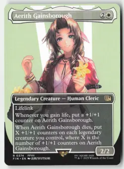 MTG - Aerith Gainsborough (Borderless) R FINAL FANTASY 374 LP-NM - Image 1