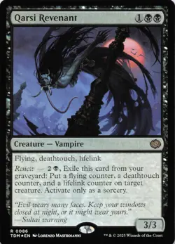 Qarsi Revenant R Tarkir: Dragonstorm # 86 NM FOIL - Image 1