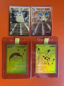 Pokemon Celebrations Metal Charizard Metal Pikachu UPC All Promos! Mint 💎 All 4 - Image 1