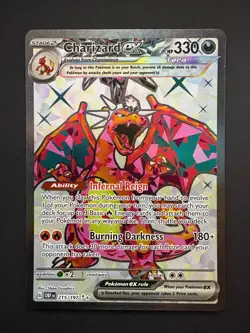 Charizard ex 215/197 Pokemon Obsidian Flames Ultra Rare Near Mint 2023 - Image 1