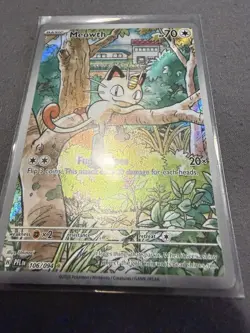 The Pokemon Company Pokemon TCG Meowth 106/094 Me02 IR Holo English 70 HP - Image 3