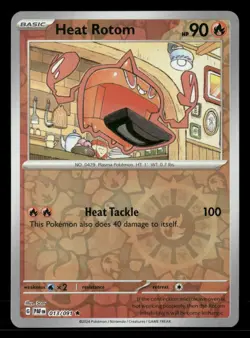 Heat Rotom 013/091 R Paldean Fates Reverse Holo NM/M Pokemon - Image 1