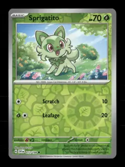 Sprigatito 013/198 Scarlet & Violet Reverse Holo NM/M Pokemon - Image 1