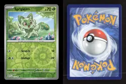 Sprigatito 013/198 Scarlet & Violet Reverse Holo NM/M Pokemon - Image 3